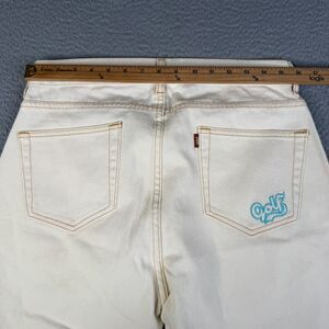 Golf Wang Pants Mens 30x29  Cream Denim Embroidered Tyler the Creator Streetwear